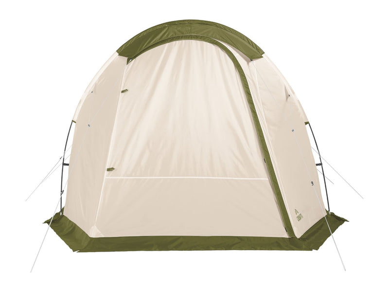 Family tent 4-person with porch and blackout windows, imported from the UK