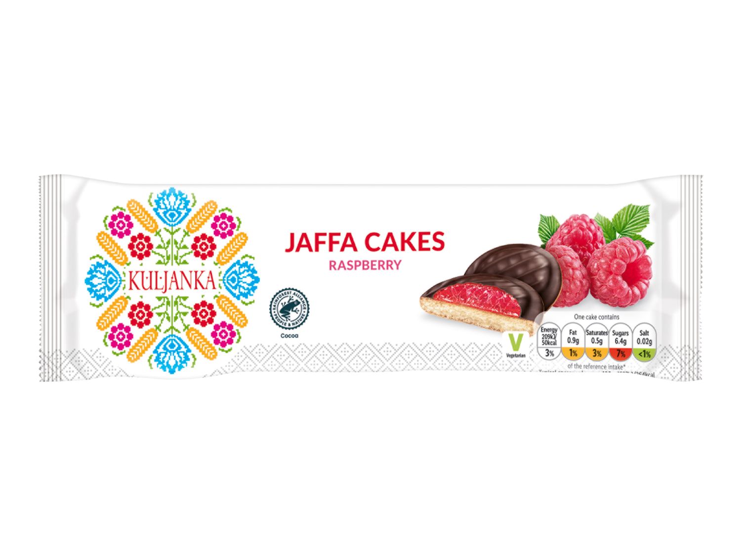 Assorted Jaffa Cakes with strawberry and cherry flavours (British brand)