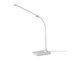 White LED desk lamp with flexible arm (British brand)