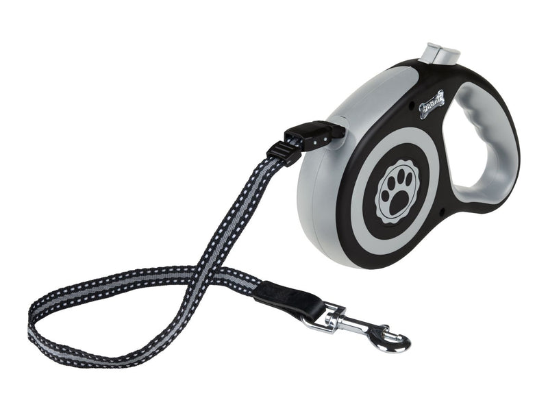 Retractable dog lead with reflective details 5m, UK version
