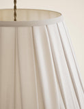 Fabric wide pleated lampshade, UK version