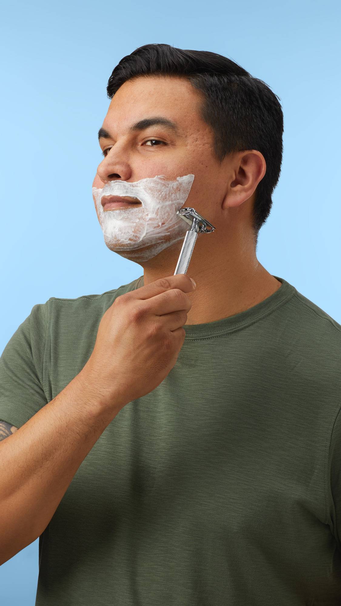 Dirty oat milk and honey shaving cream (British brand)