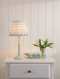 Laura Ashley Farnworth table lamp green base pleated shade (British brand)