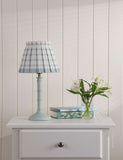 Laura Ashley Farnworth table lamp green base pleated shade (British brand)