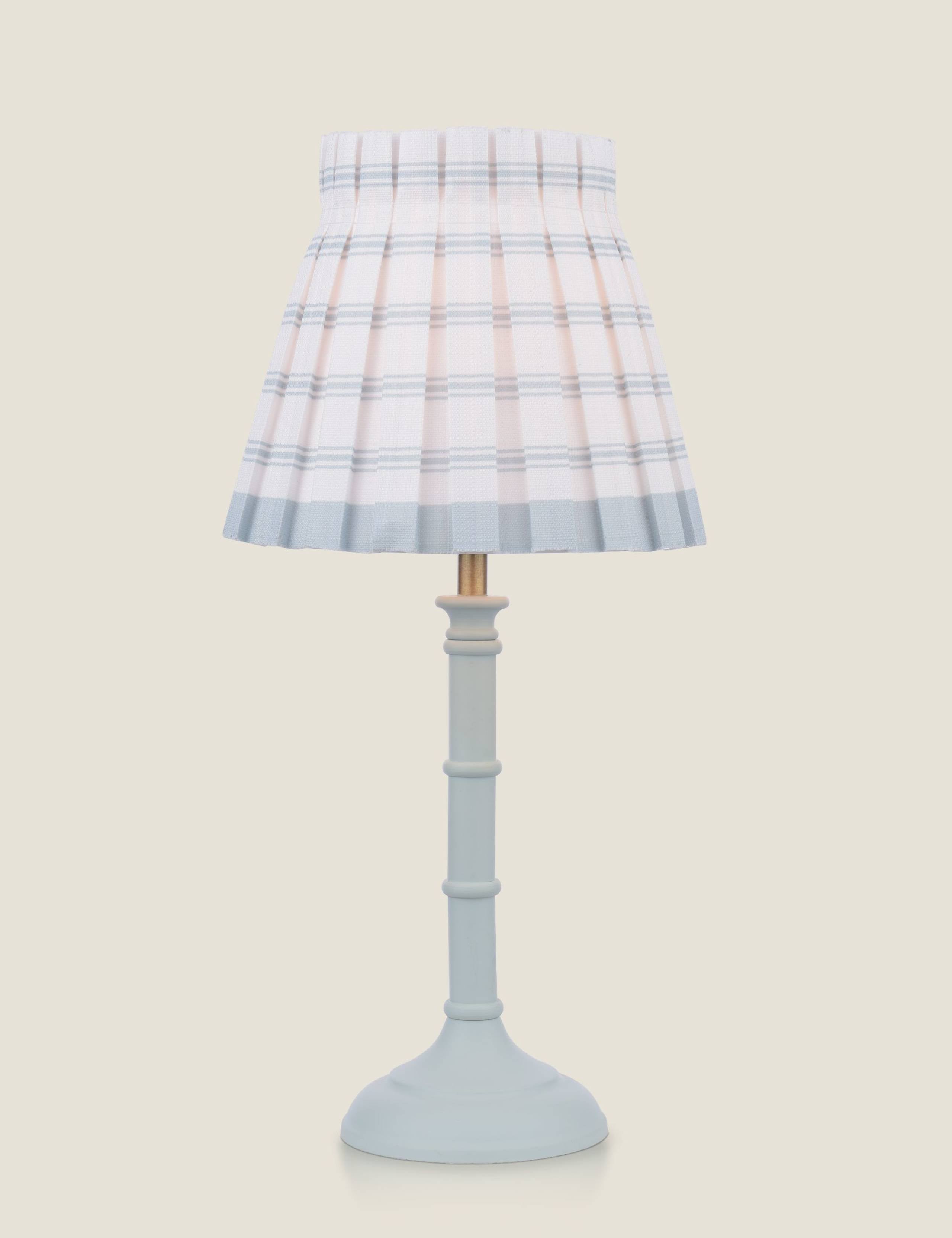 Laura Ashley Farnworth table lamp green base pleated shade (British brand)