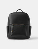 Accessorize faux leather backpack with polyurethane finish, imported from the UK