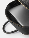 Accessorize faux leather backpack with polyurethane finish, imported from the UK