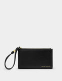 Katie Loxton faux leather braided wristlet purse with card slots - British product