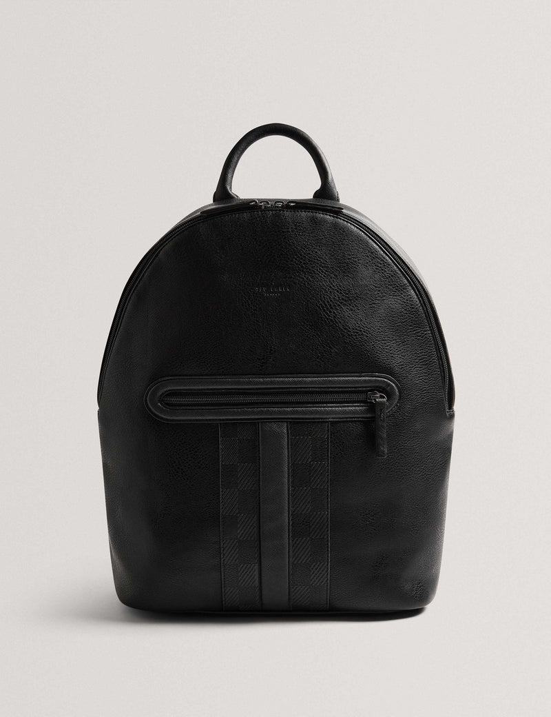 Ted Baker faux leather checked backpack, UK version