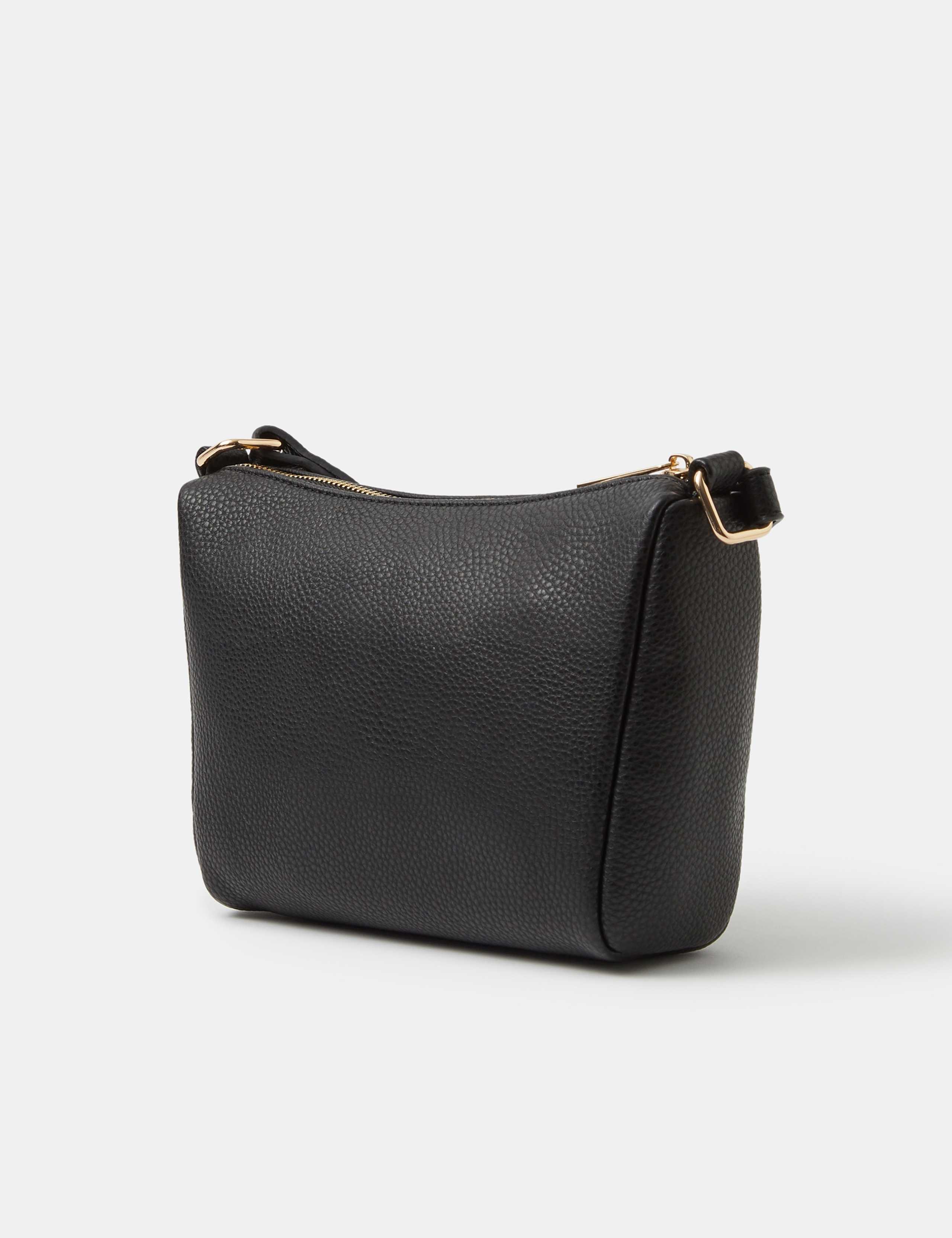 Accessorize faux leather cross body bag with gold hardware - British product