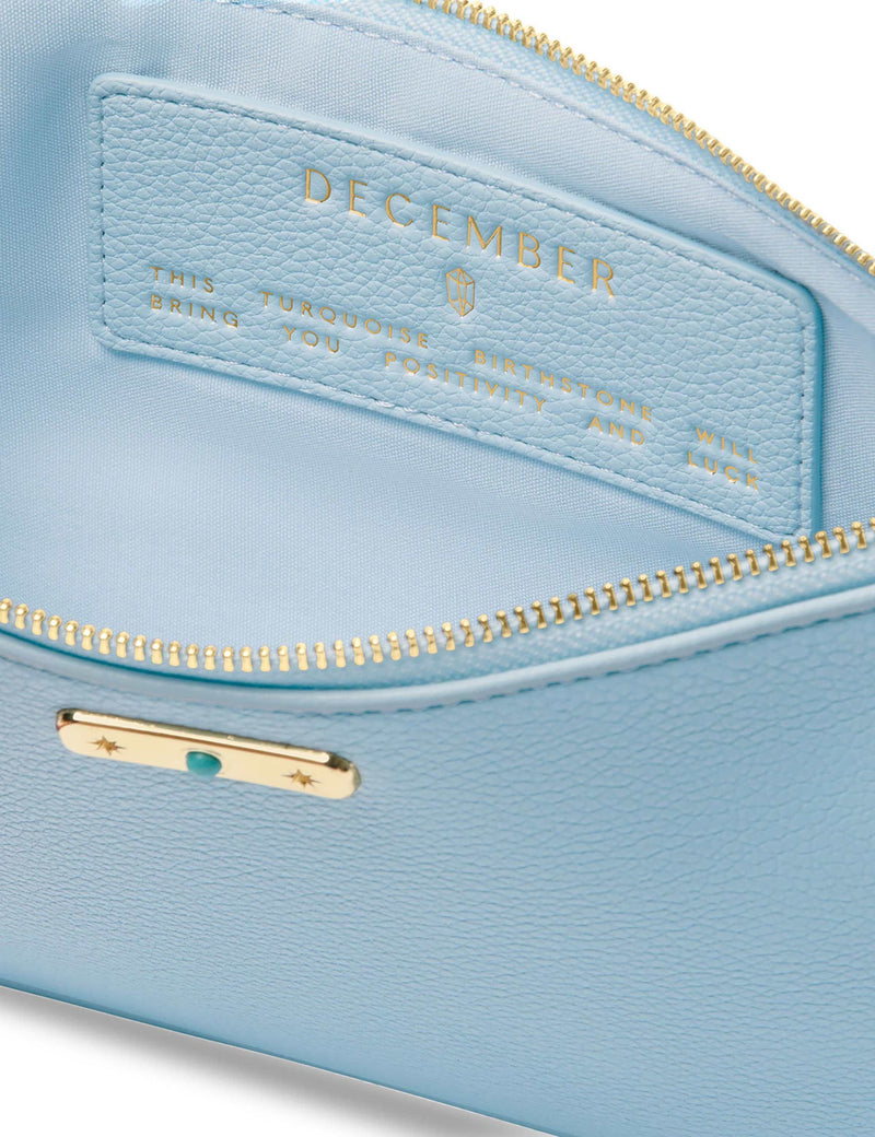 Katie Loxton faux leather birthstone pouch purse, imported from the UK
