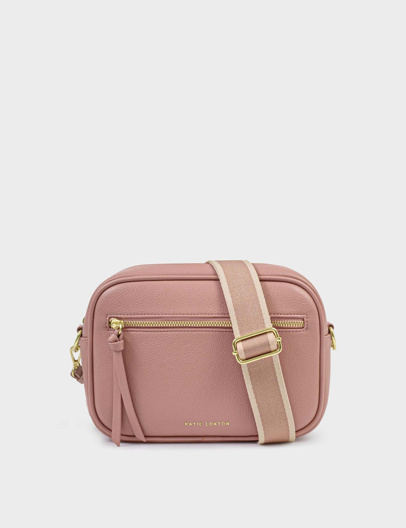 Katie Loxton faux leather double strap cross body bag, imported from the UK