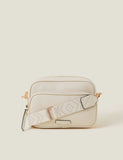 Accessorize faux leather double zip cross body camera bag - British product