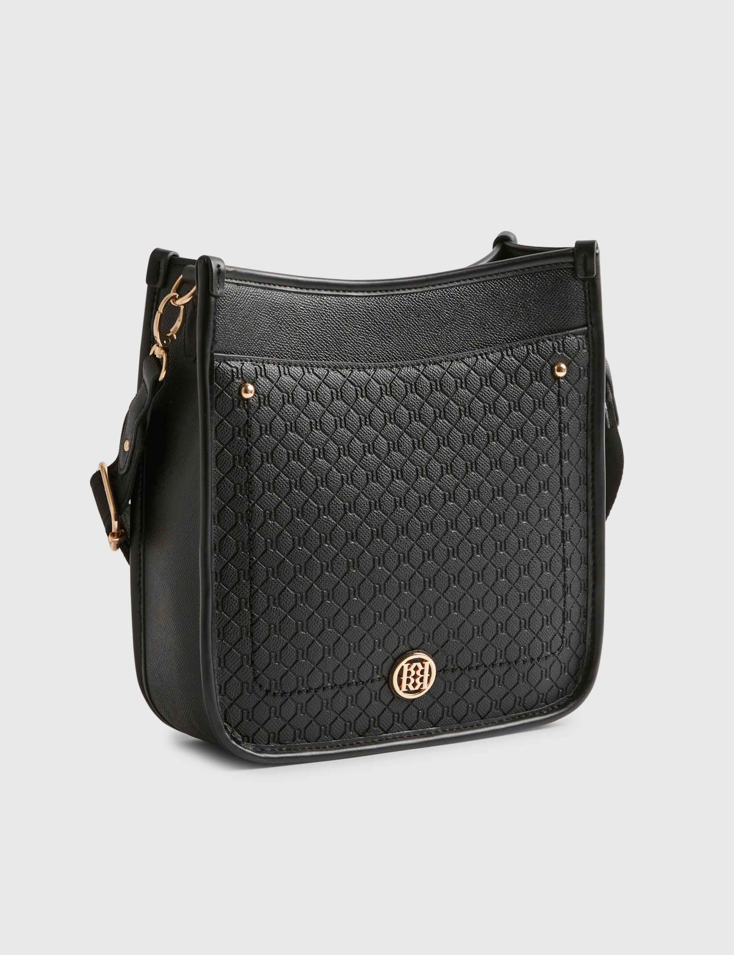 River Island faux leather embossed messenger bag, imported from the UK