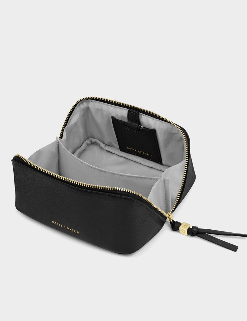 Katie Loxton faux leather fold-out mirror make-up bag, imported from the UK