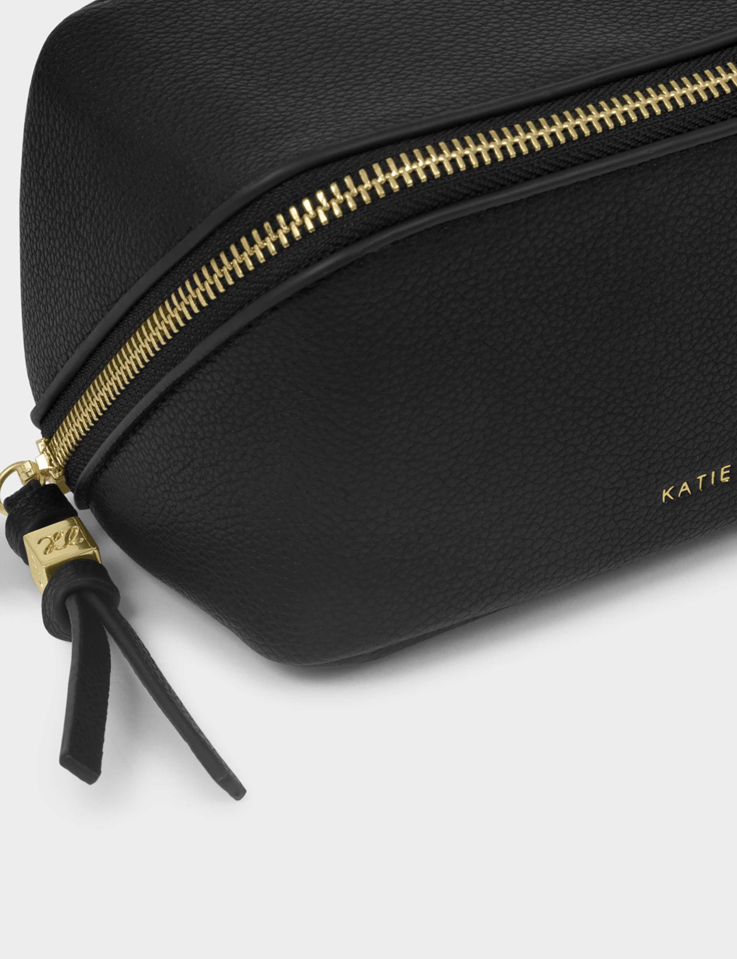 Katie Loxton faux leather fold-out mirror make-up bag, imported from the UK