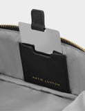 Katie Loxton faux leather fold-out mirror make-up bag, imported from the UK