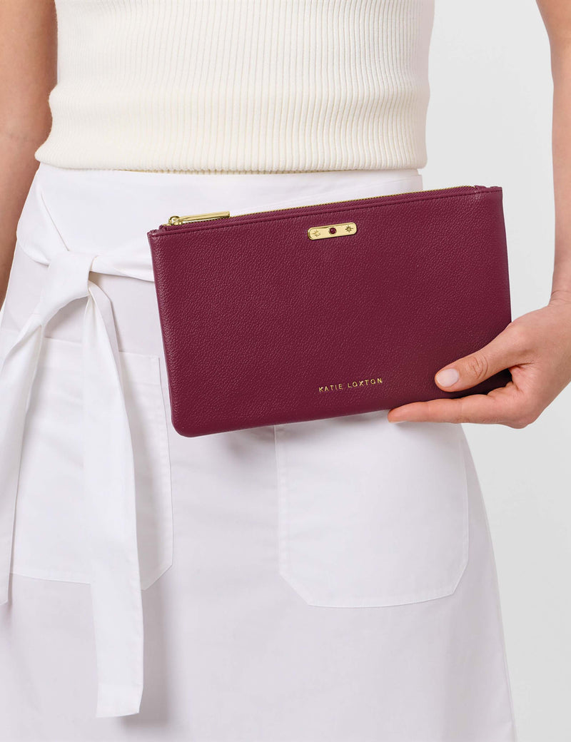 Katie Loxton faux leather January birthstone pouch - British product
