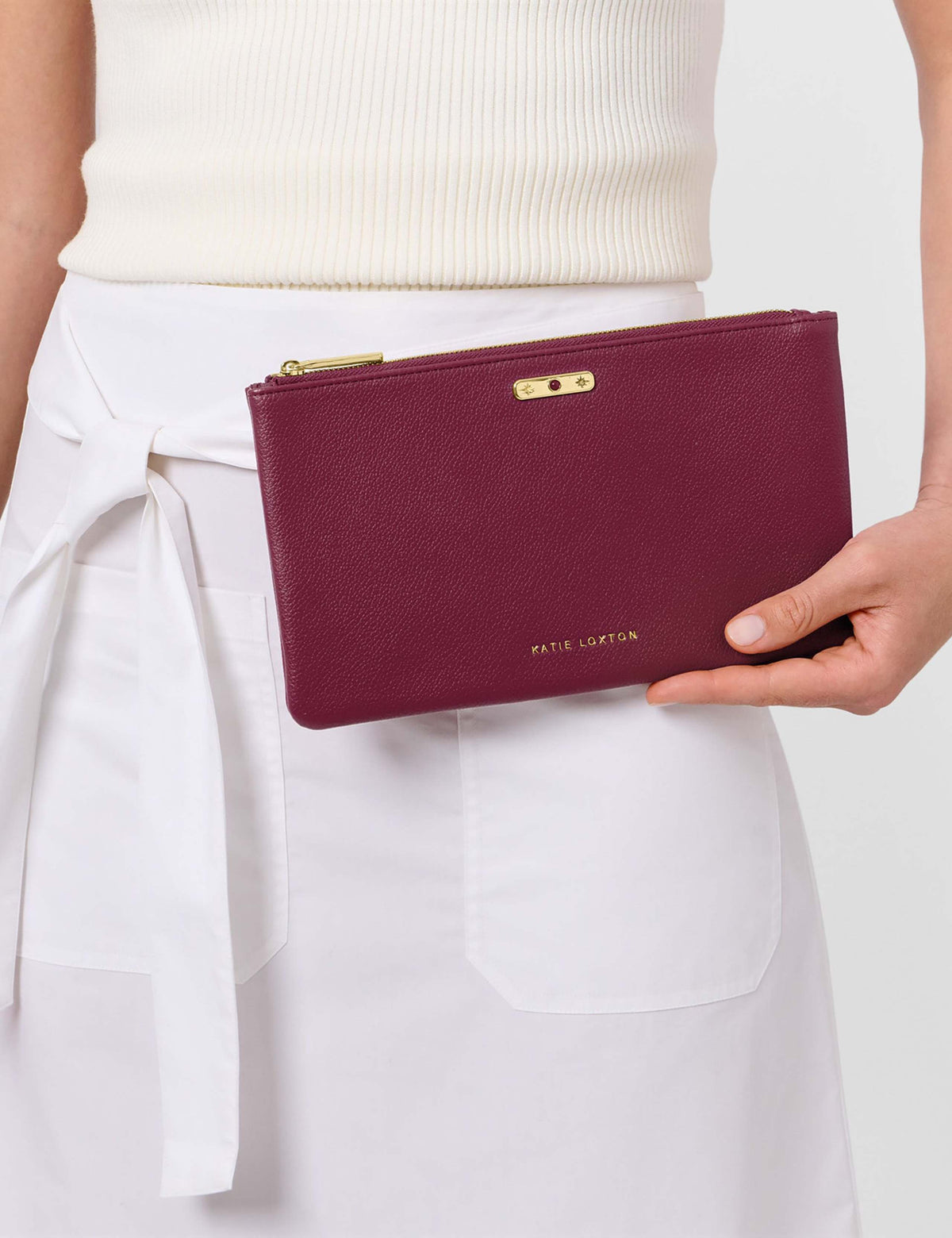 Katie Loxton faux leather January birthstone pouch - British product