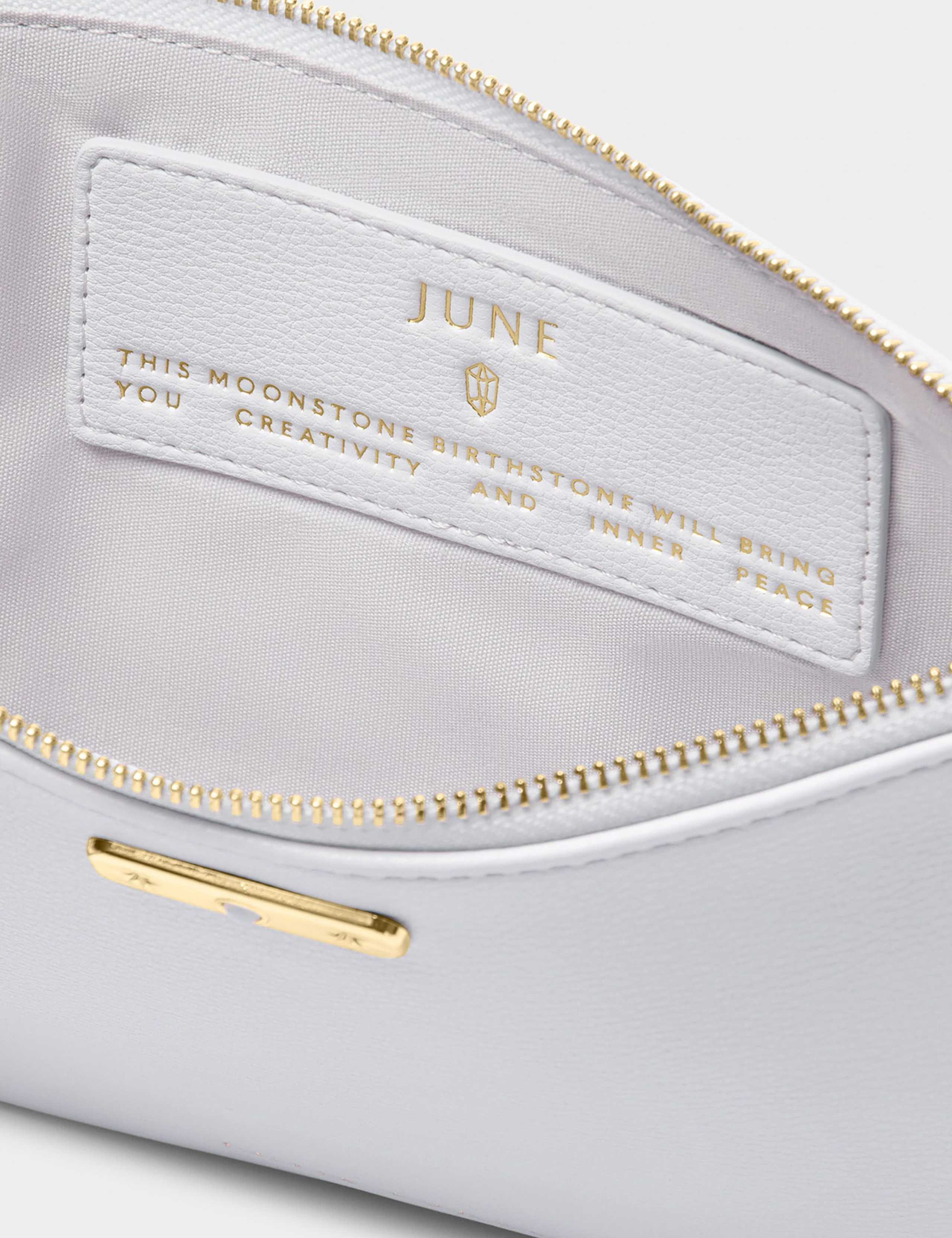Katie Loxton faux leather June birthstone pouch, imported from the UK