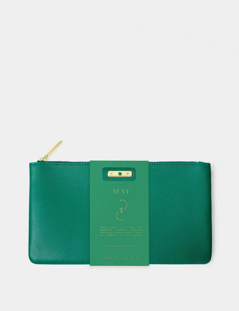 Katie Loxton faux leather pouch May birthstone (British brand)