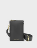 Katie Loxton cross body bag metallic faux leather (British brand)