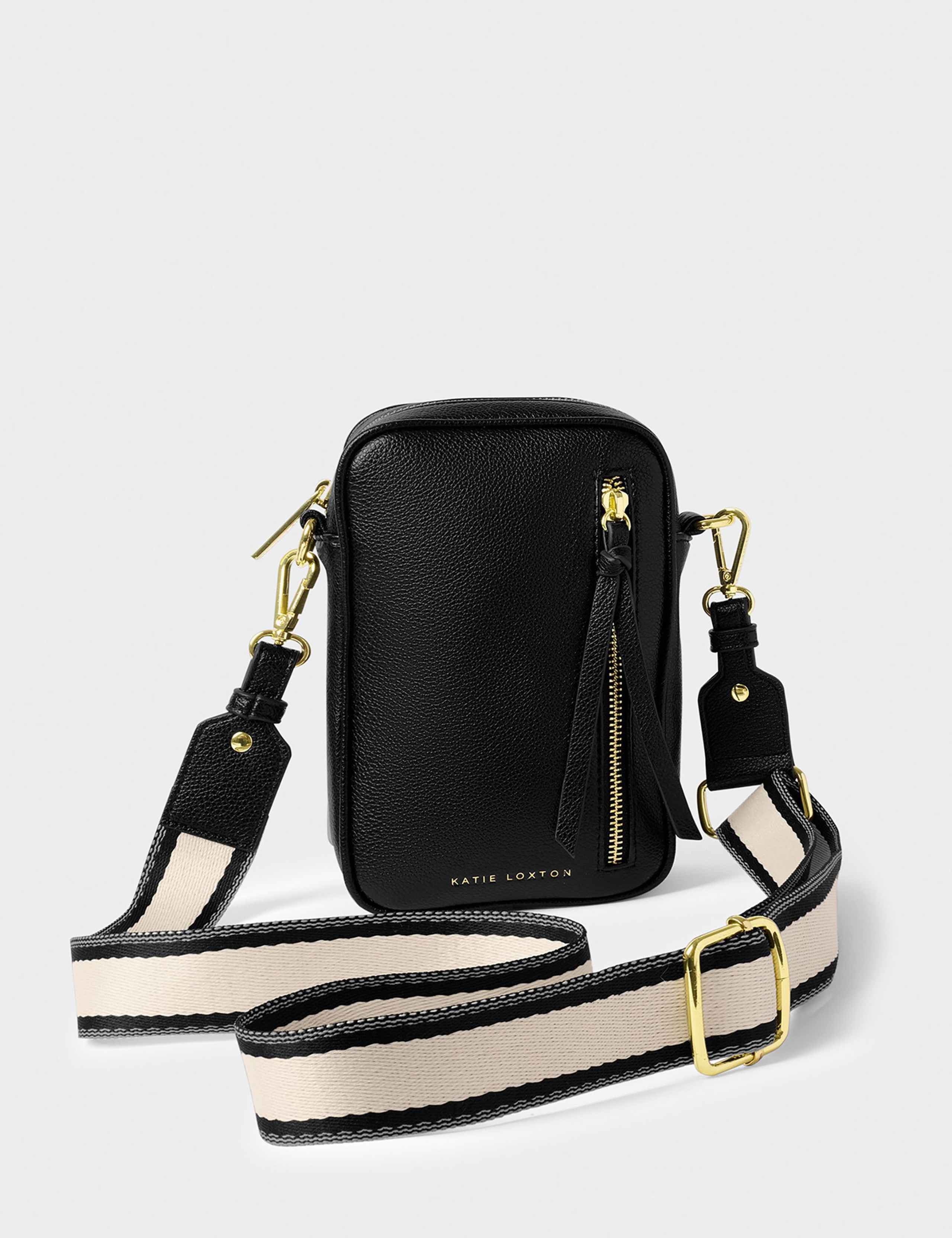 Katie Loxton metallic cross body bag faux leather (British brand)