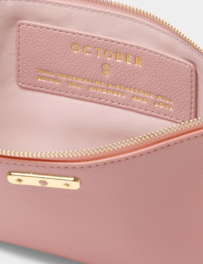 Katie Loxton October birthstone faux leather pouch, imported from the UK