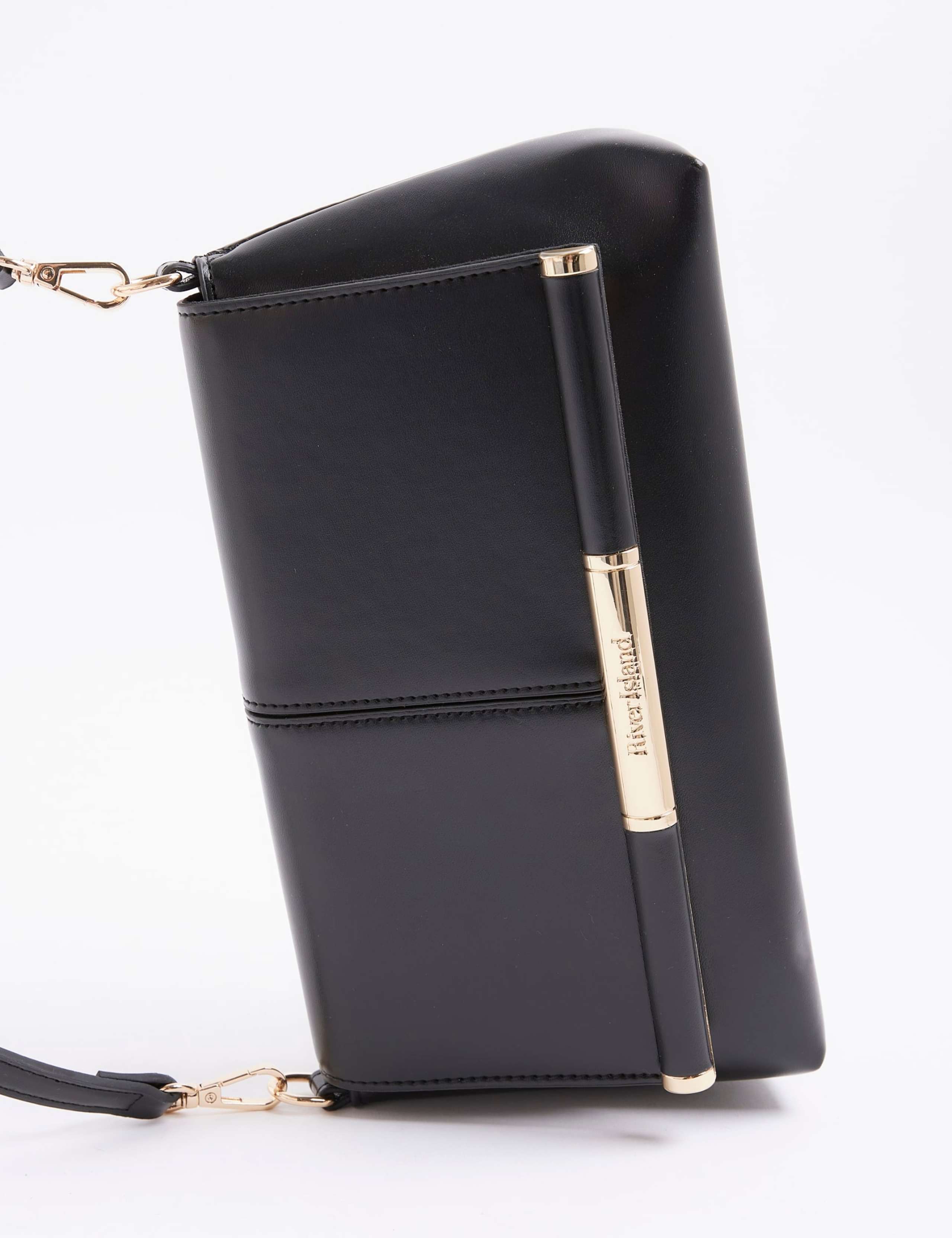 River Island faux leather patent clutch bag (British brand)