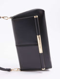 River Island faux leather patent clutch bag (British brand)