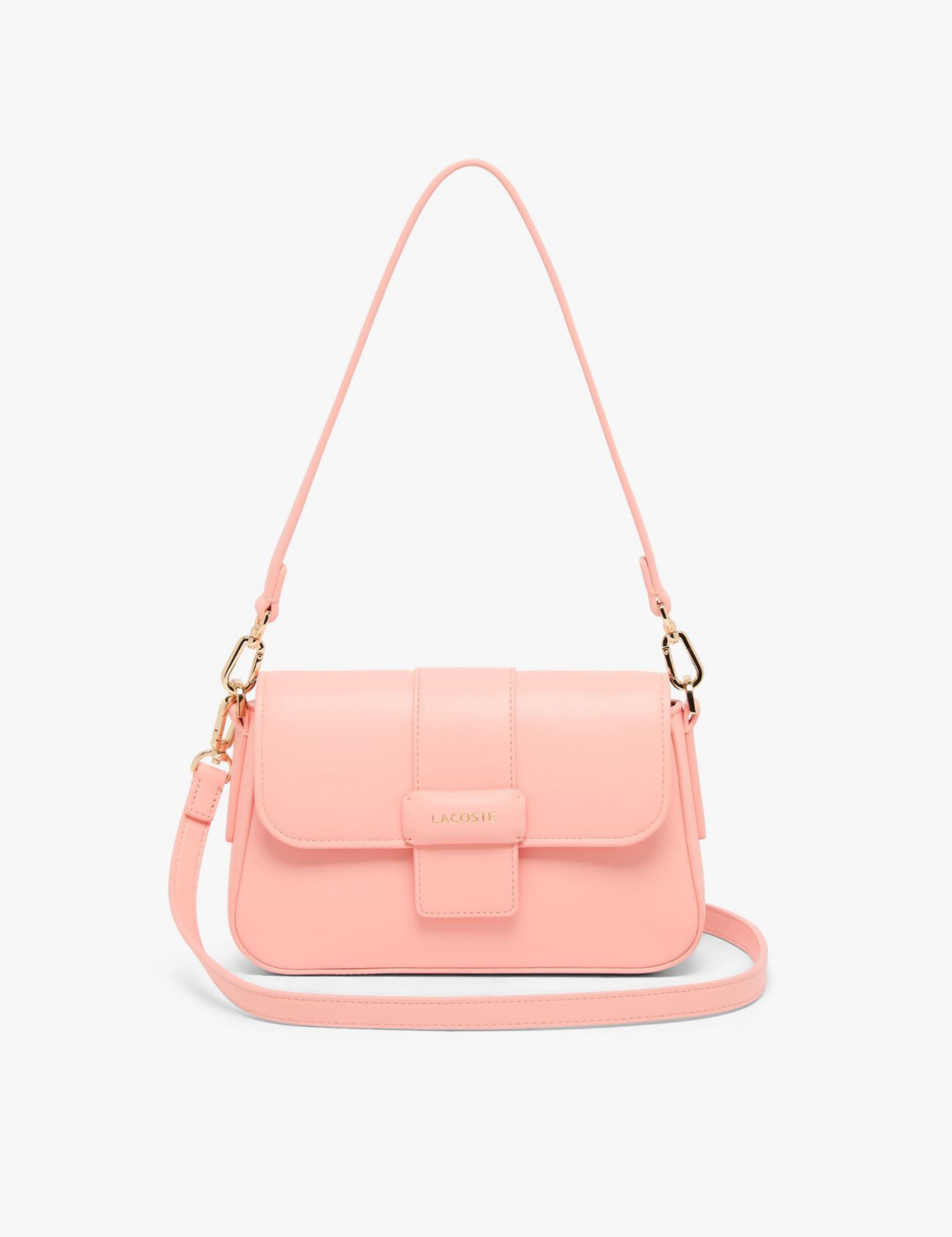 Lacoste faux leather shoulder bag, UK version