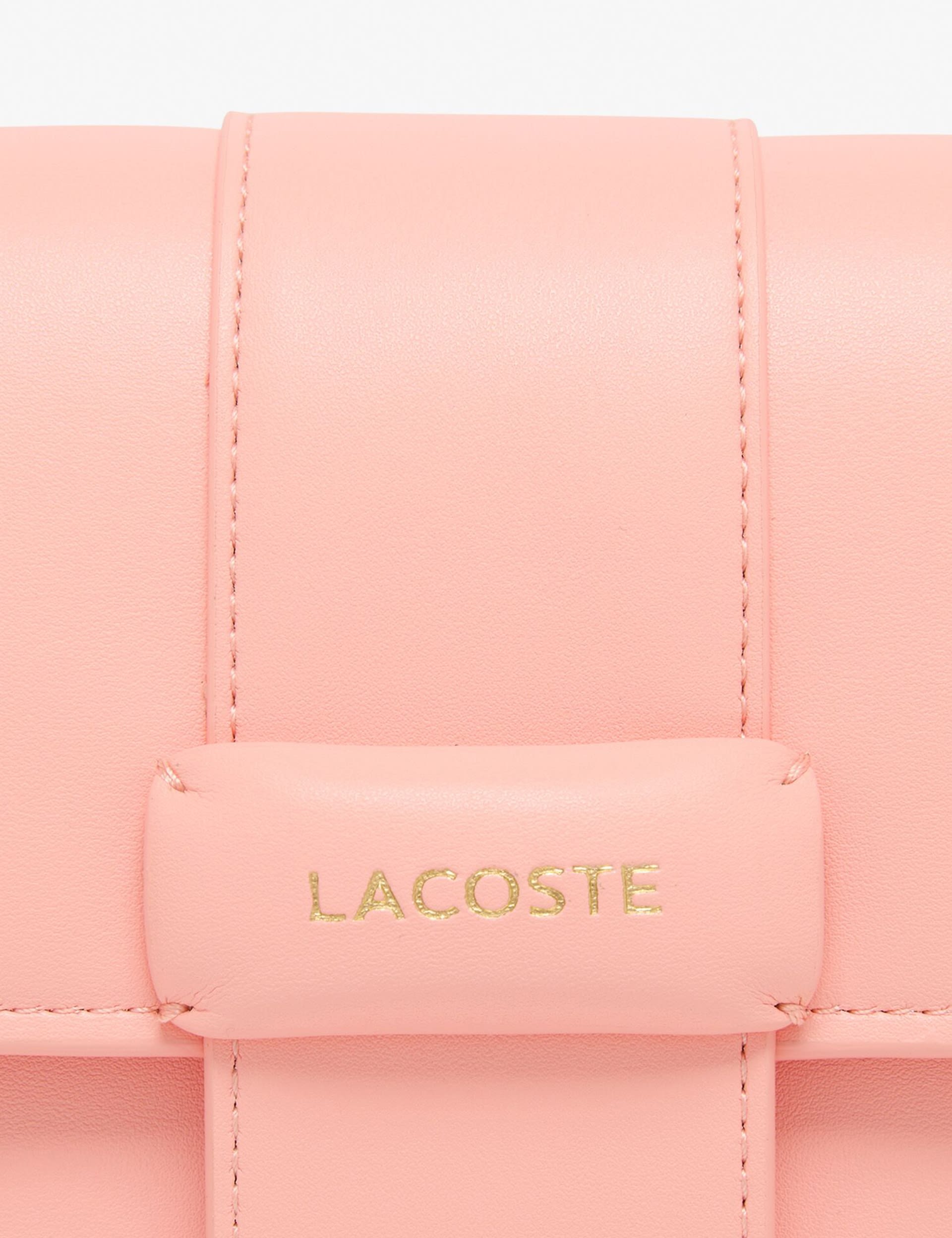 Lacoste faux leather shoulder bag, UK version