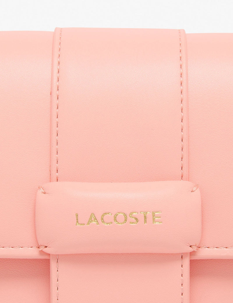 Lacoste faux leather shoulder bag, UK version