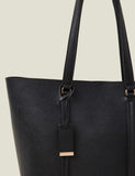 Accessorize faux leather shoulder tote bag (British brand)