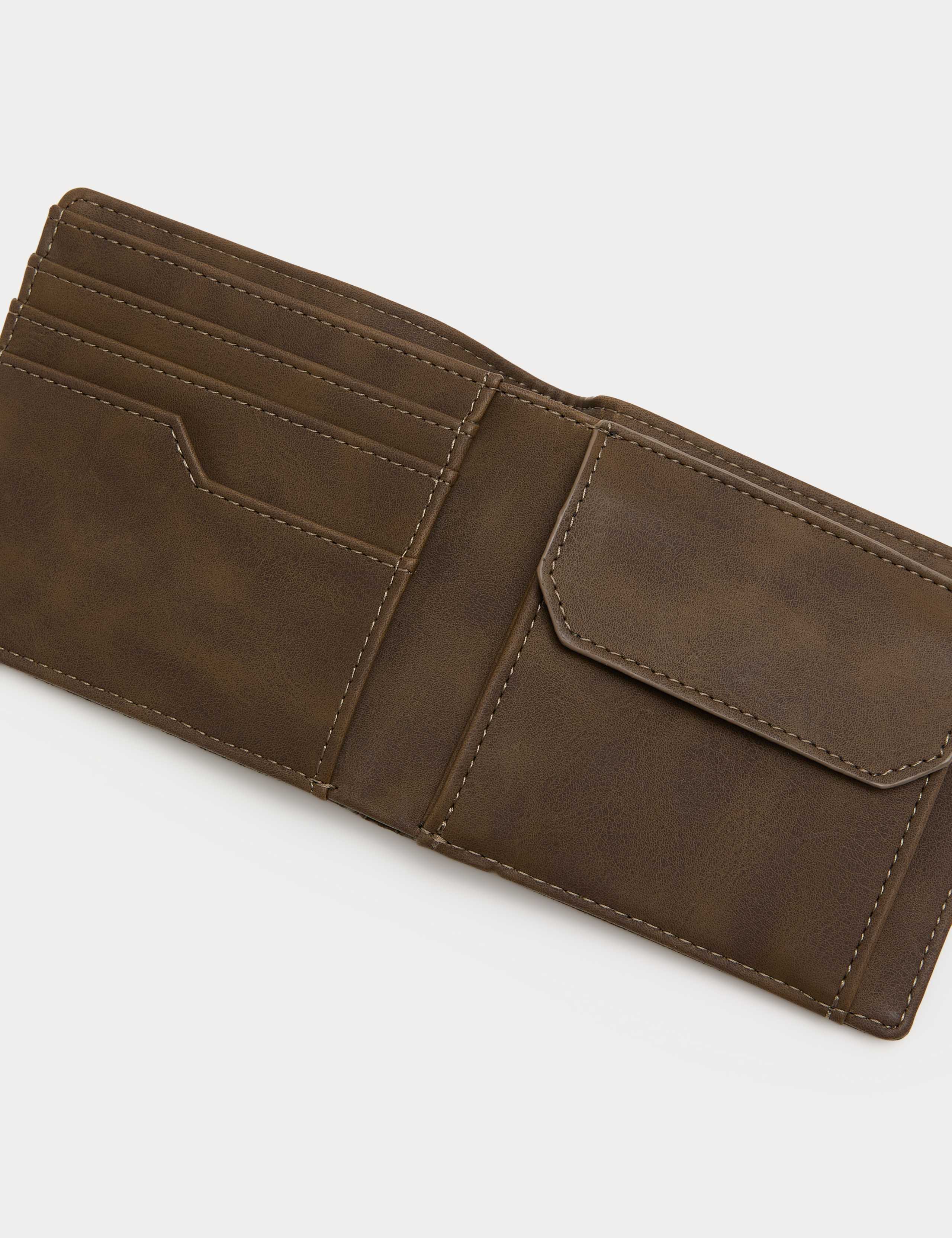 M&S faux leather textured bi-fold wallet, imported from the UK