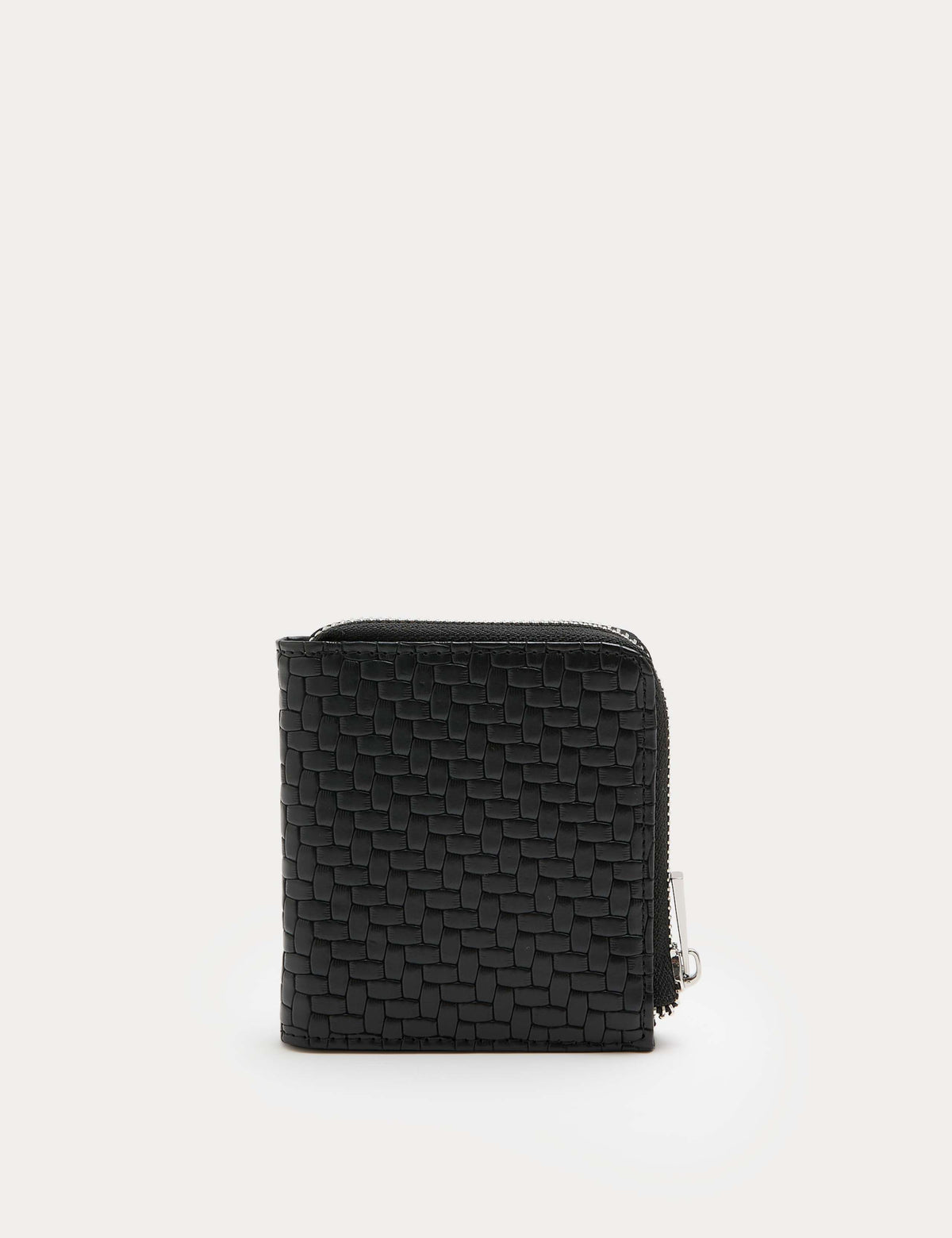 M&S faux leather textured bi-fold zip wallet, imported from the UK