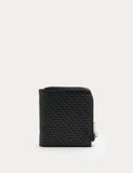 M&S faux leather textured bi-fold zip wallet, imported from the UK