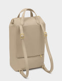 Faux Leather Top Handle Cabin Backpack