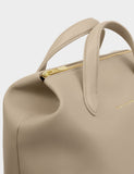 Faux Leather Top Handle Cabin Backpack