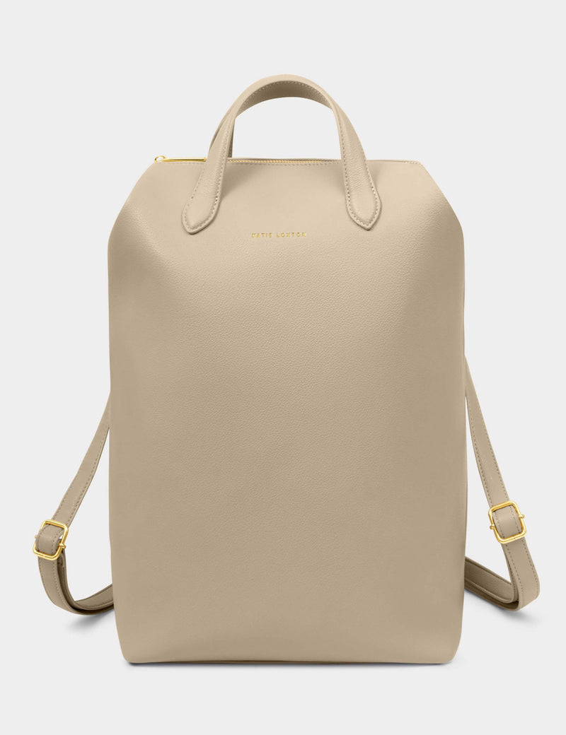 Faux Leather Top Handle Cabin Backpack