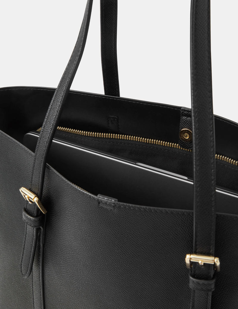 Accessorize top handle tote bag in faux leather (British brand)