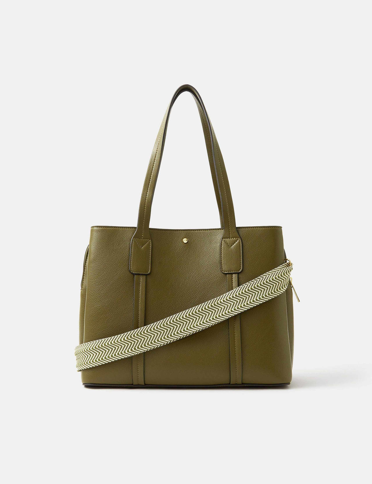 Faux leather webbing strap shoulder bag, UK version