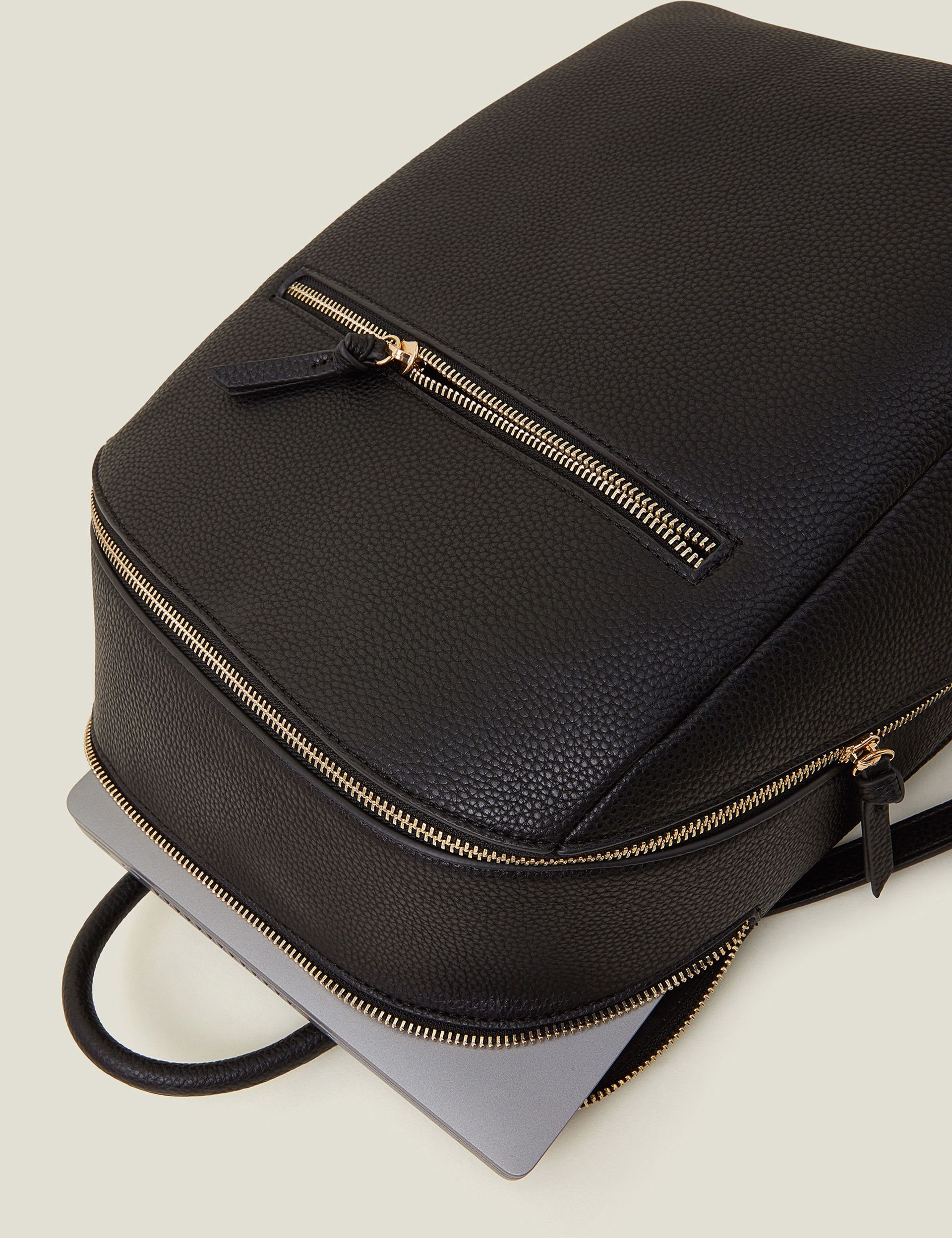 Accessorize faux leather zip around backpack (British brand)
