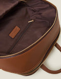 Accessorize faux leather zip around backpack (British brand)