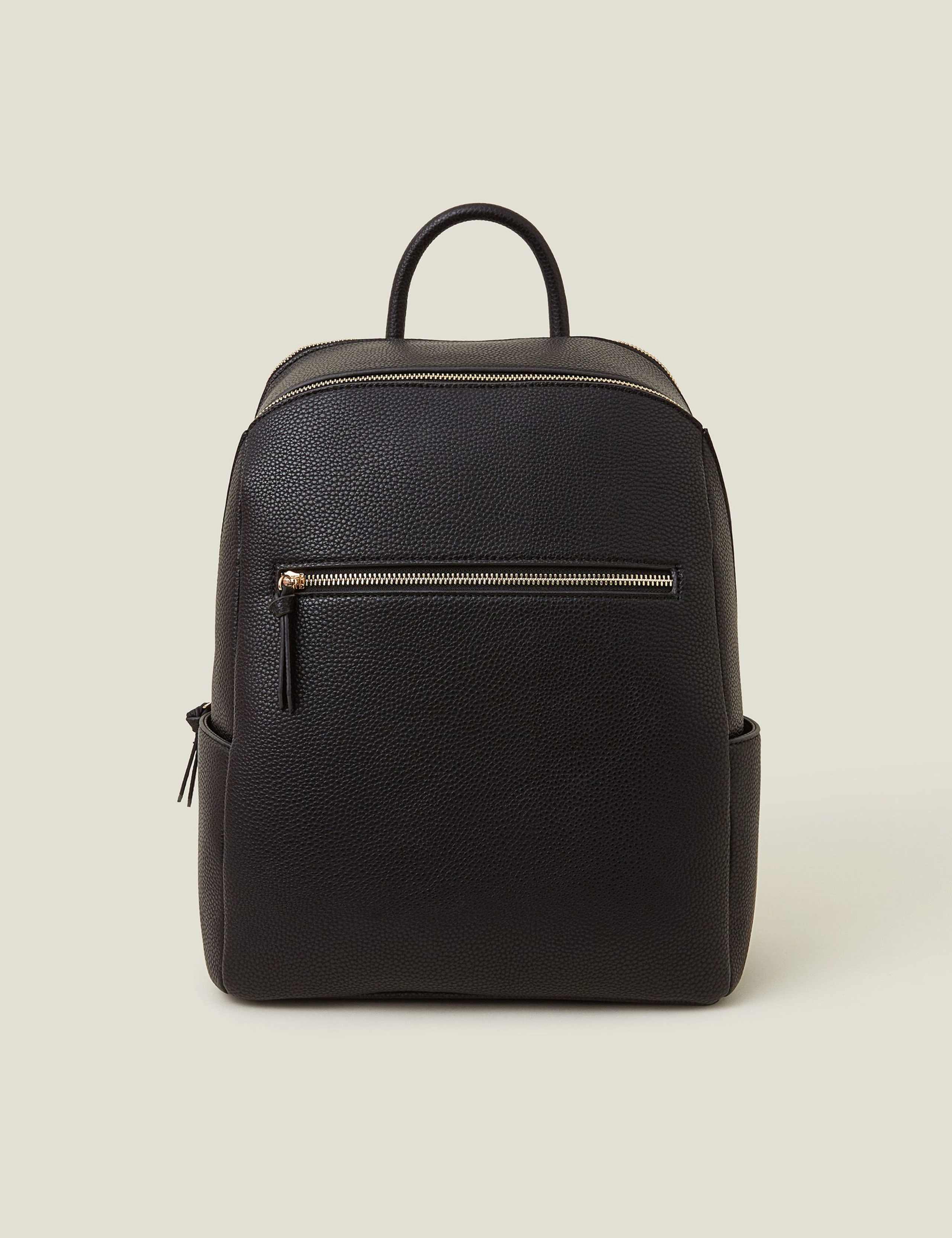 Accessorize faux leather zip around backpack (British brand)