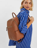 Accessorize faux leather zip around backpack (British brand)