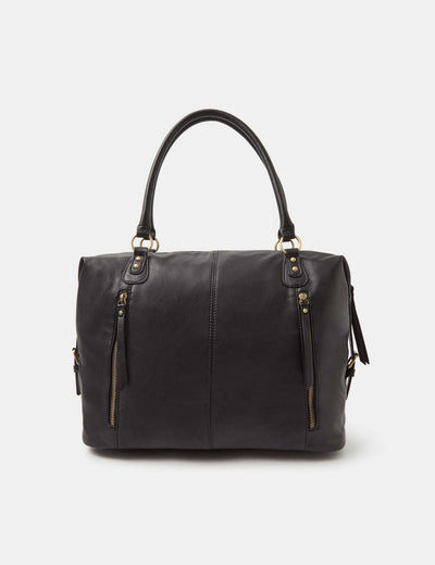 M&S Accessorize Faux Leather Zip Detail Shoulder Bag- Buy online at McGrocer