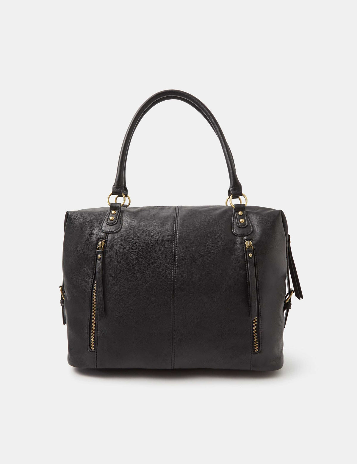 Accessorize faux leather shoulder bag with zip detail - British product