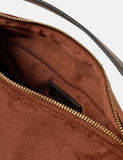 Accessorize faux suede grab bag with strap - British product