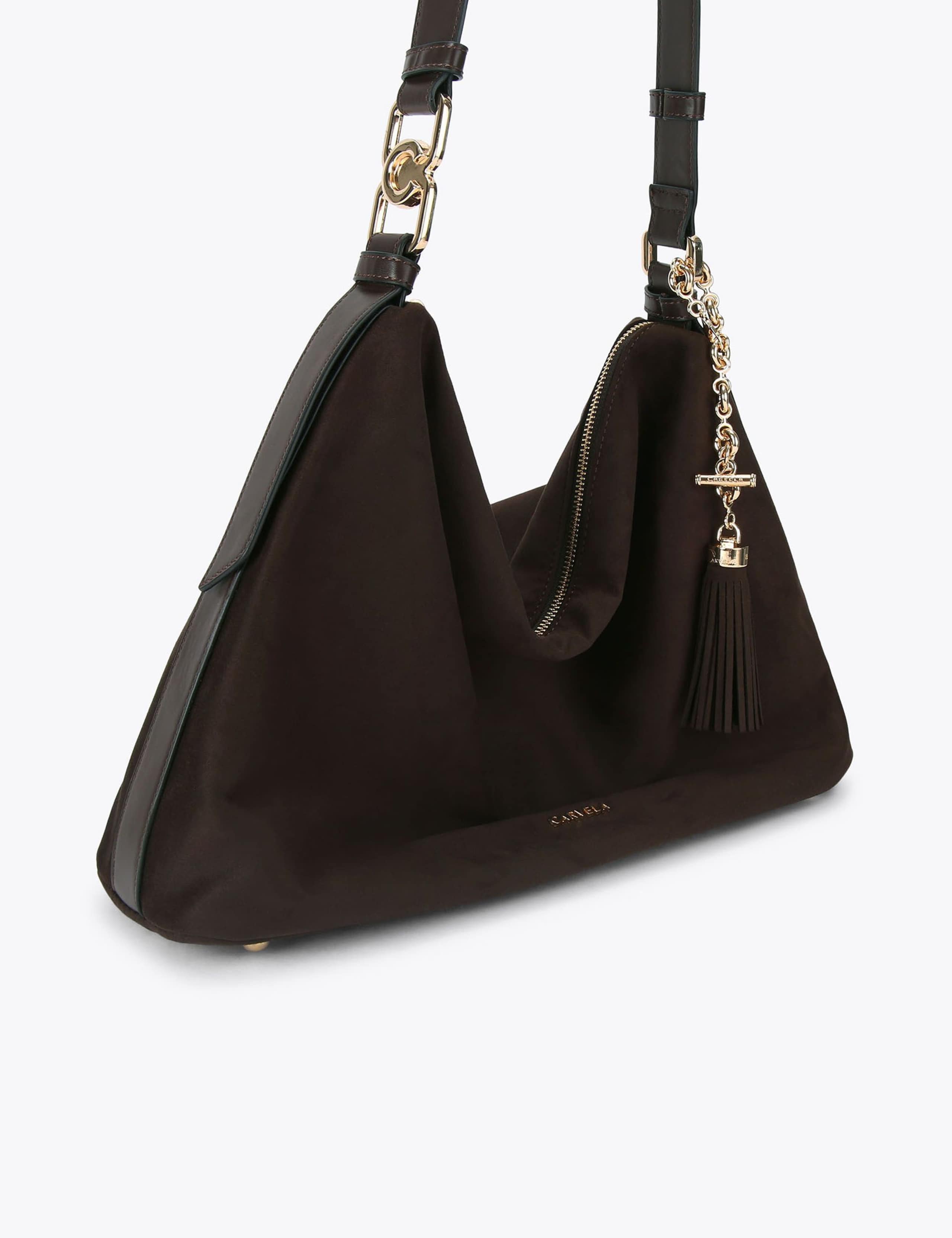 Carvela faux suede hobo shoulder bag British brand
